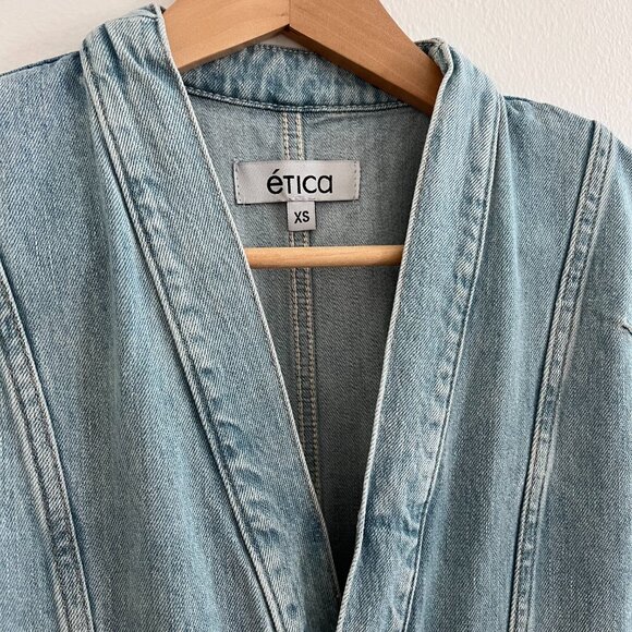 Etica Celestine Wide Leg Jumpsuit in Mountain Air NWT - Picture 5 of 11